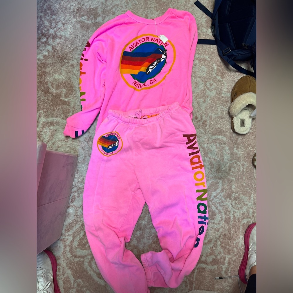 Aviator Nation Set Neon Pink